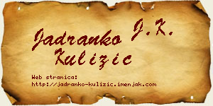 Jadranko Kulizić vizit kartica